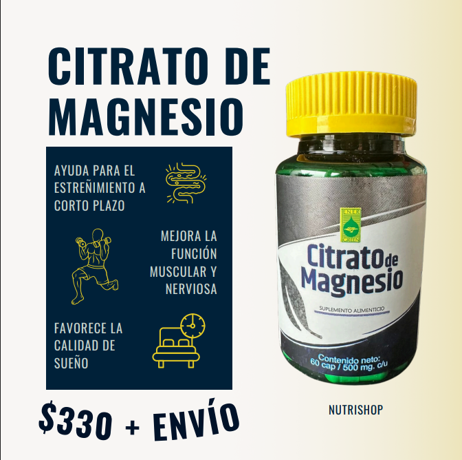 Citrato de Magnesio – Suplemento Alimenticio